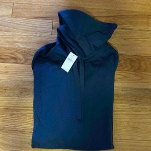 Banana Republic Teal Blue Merino Wool Mens hoodie sweater